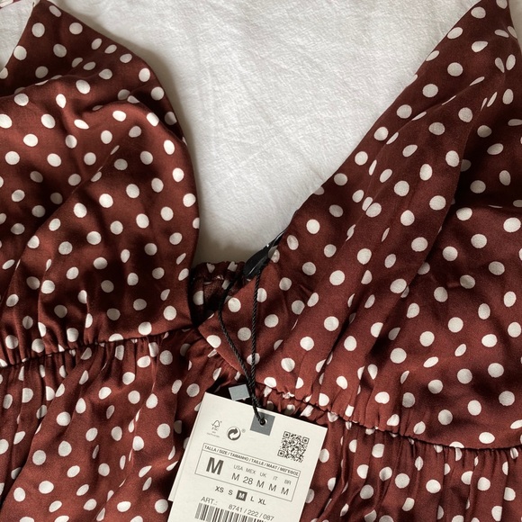 Zara Mirco Dot Mini Dress - Picture 8 of 9